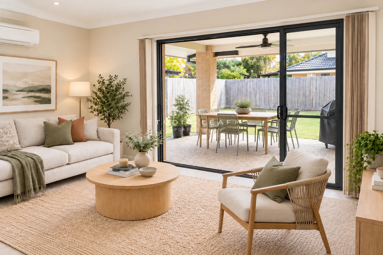 Living room after Studio Leafi virtual staging