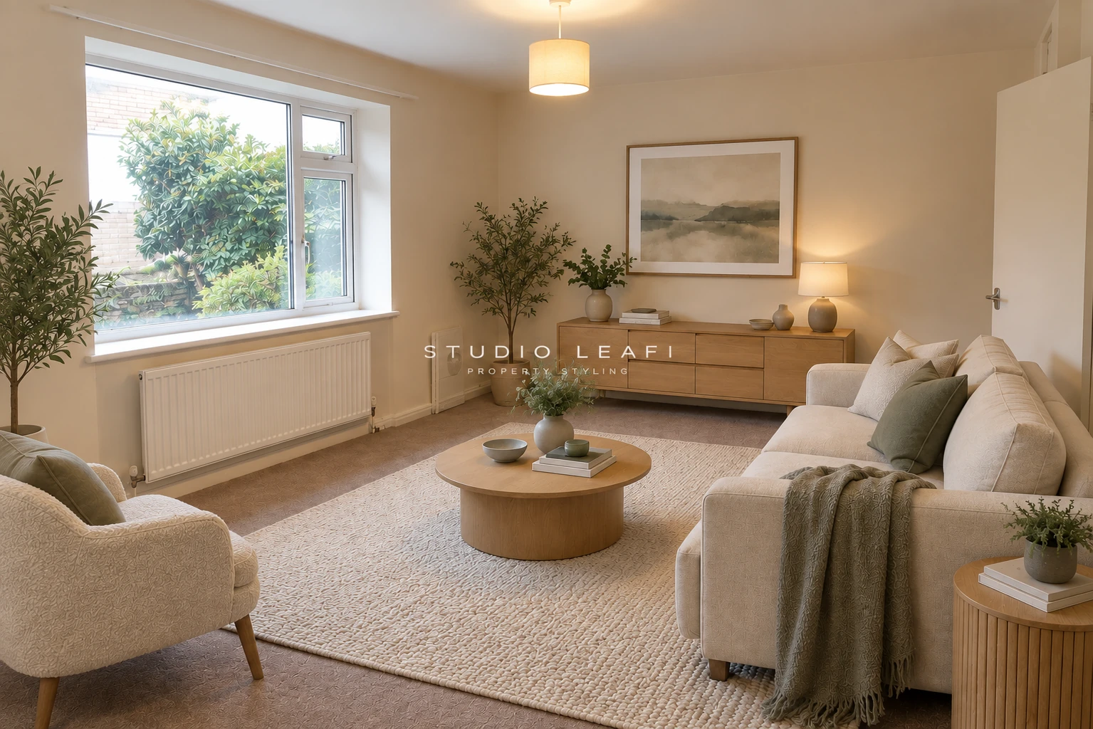 Living and alfresco area after Studio Leafi virtual staging